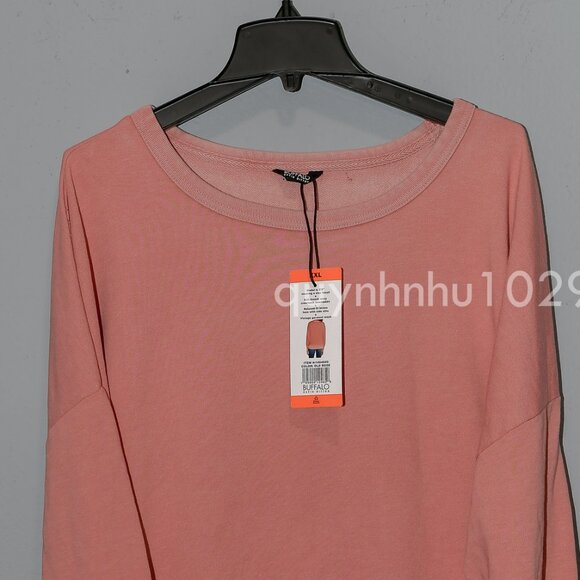 Buffalo Women's Crewneck Pullover Size XXL IN PINK - Picture 3 of 5